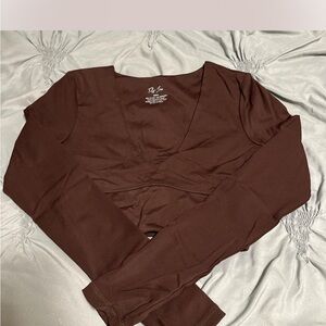 Riot Swim Chocolate Brown Crop Top